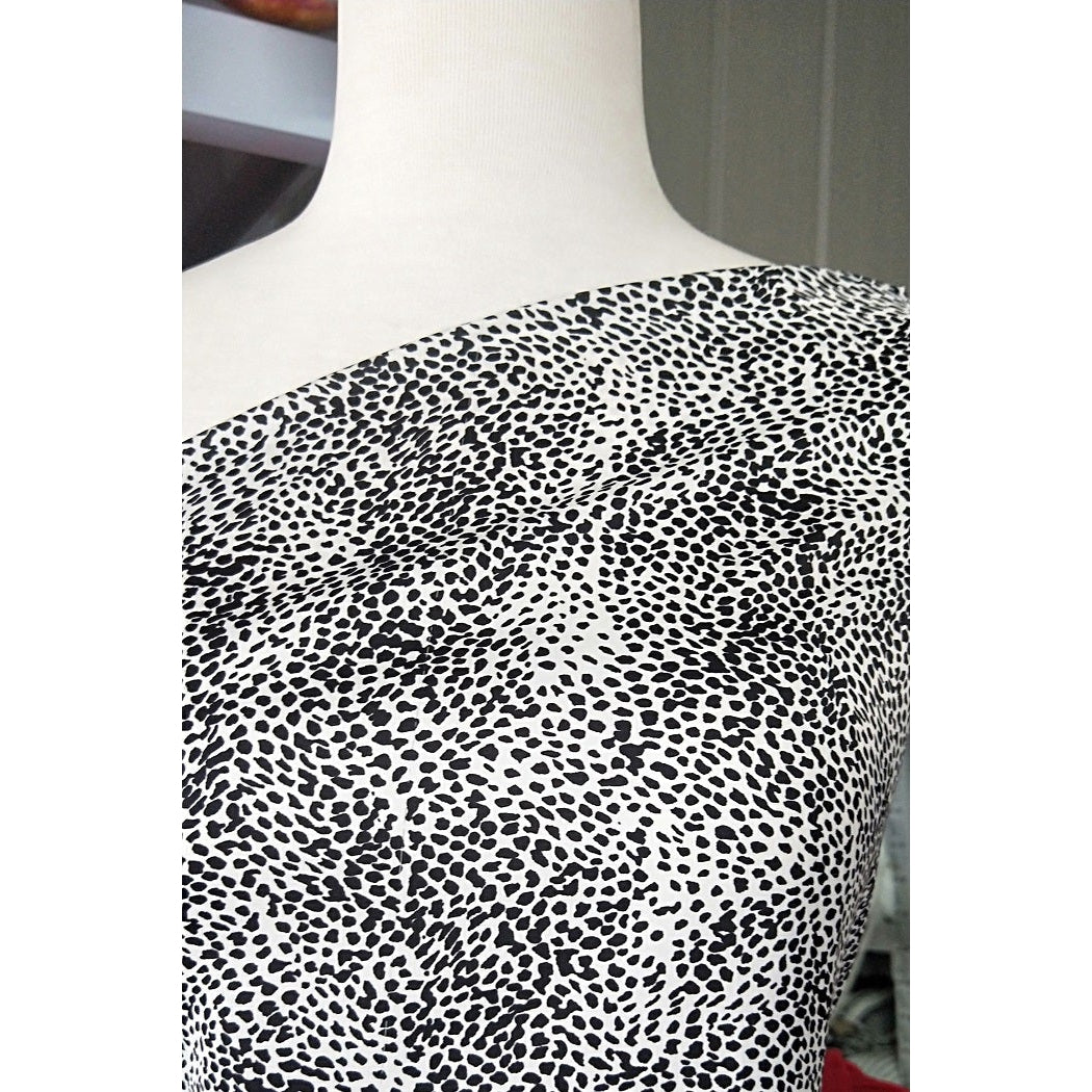 Animal design printed crepe de chine - sold by 1/2mtr