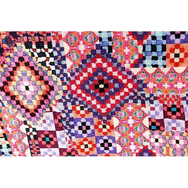 Mosaic design woven cotton fabric - sold by 1/2mtr