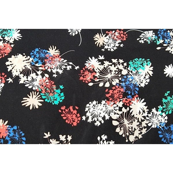 fireworks -woven printed rayon - sold by 1/2mtr