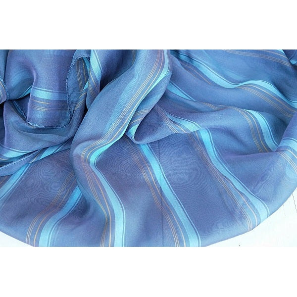 striped silk chiffon
