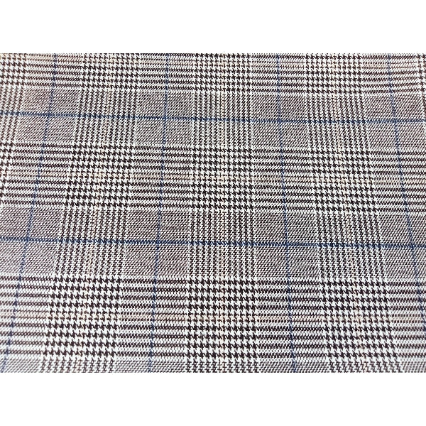 Patricia - houndstooth/striped woven suiting fabric