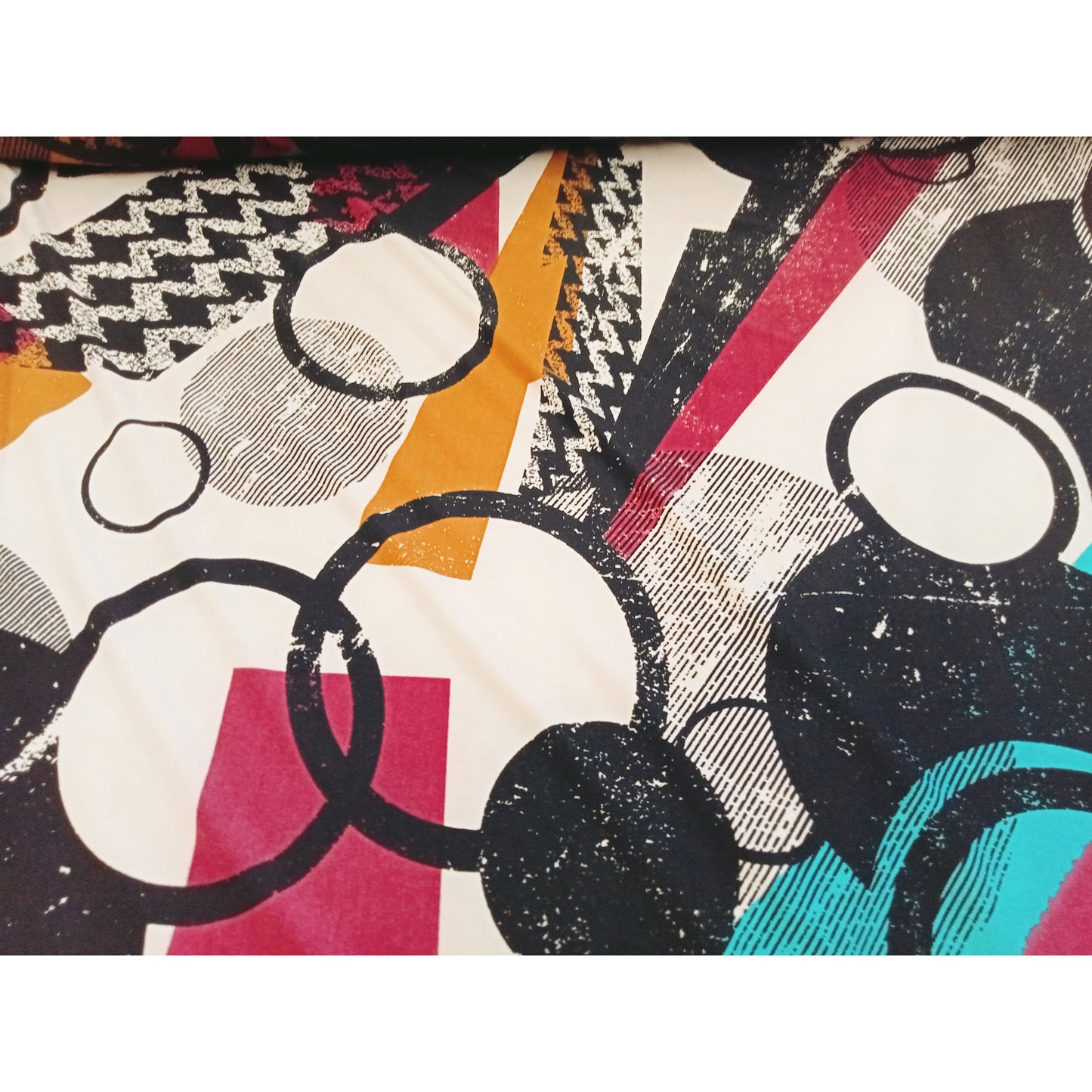Circles - double brushed polyester/spandex jersey