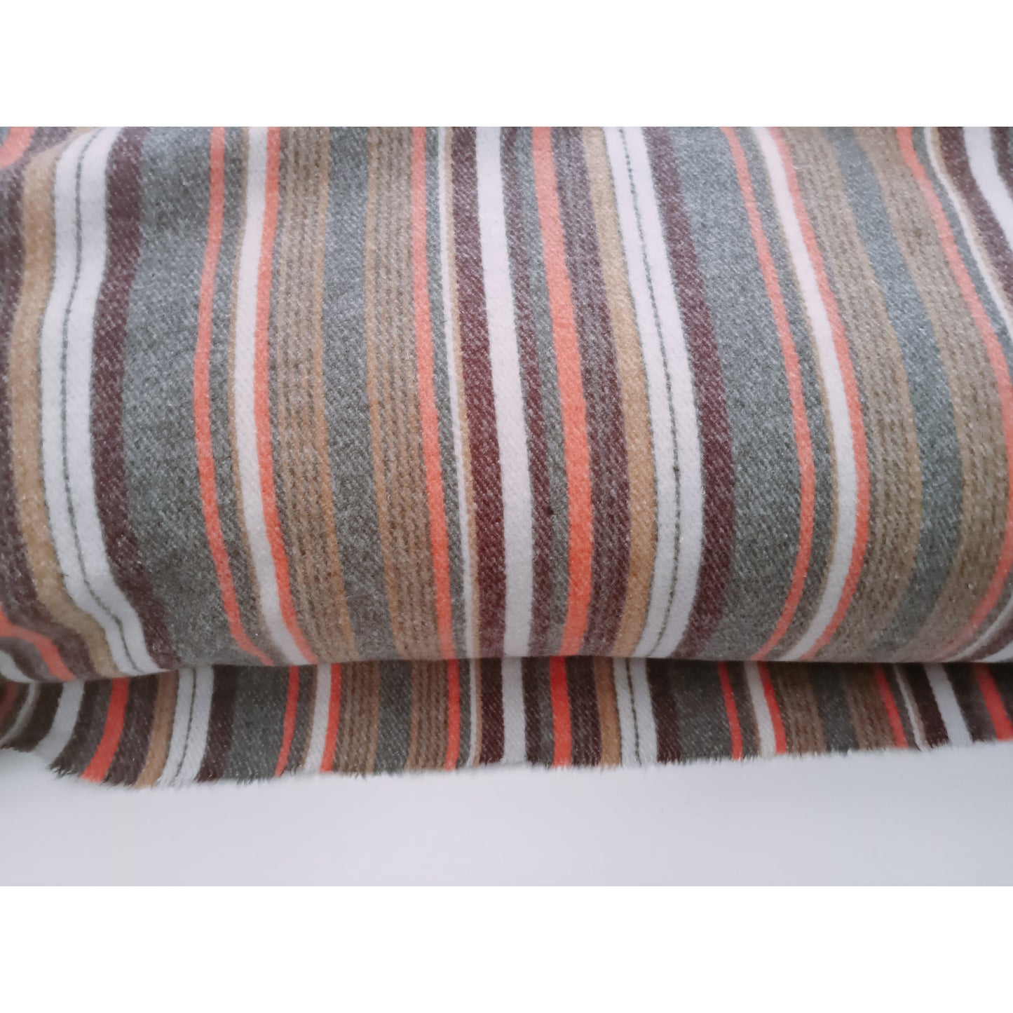 Striped cotton flanelette