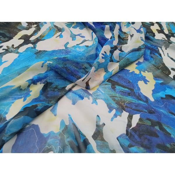 Abstract design chiffon - sold by 1/2mtr