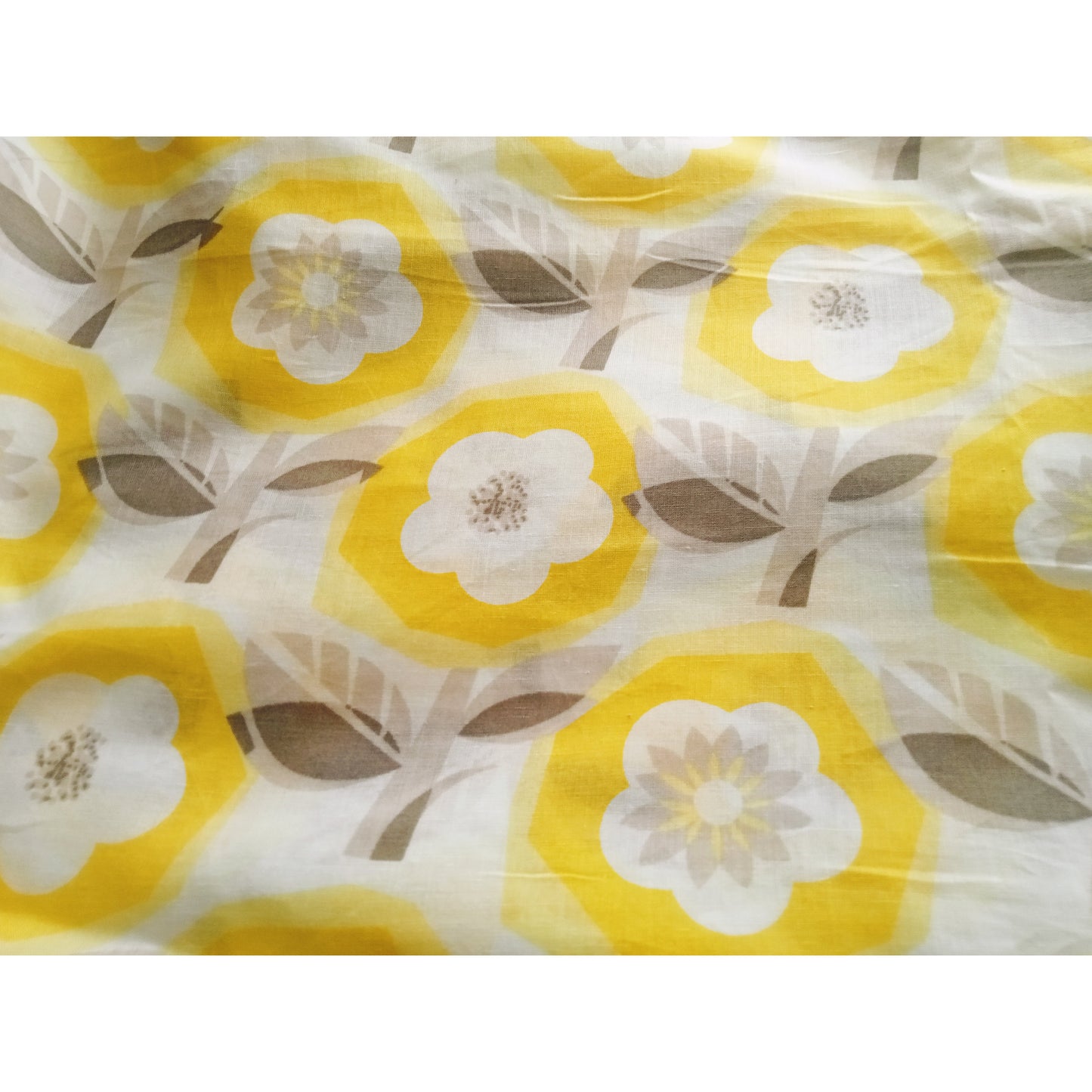 Floral printed voile fabric -sold by 1/2mtr