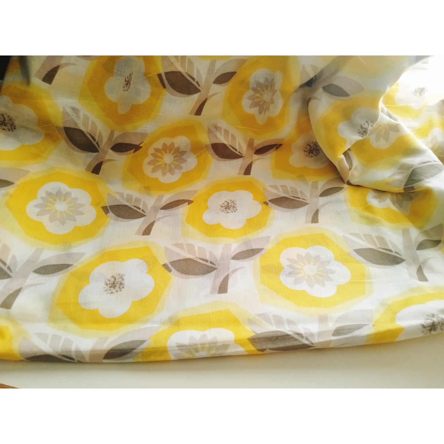 Floral printed voile fabric -sold by 1/2mtr