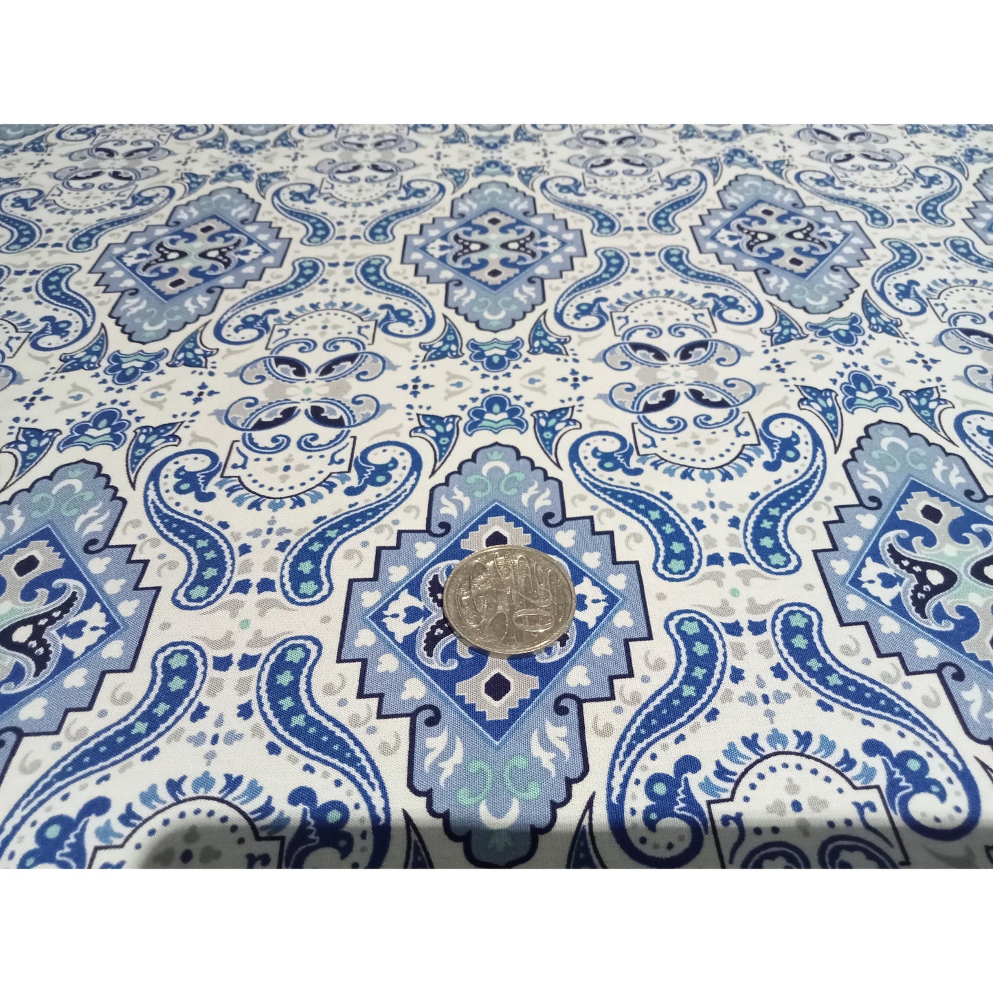 April - boarder printed viscose - sold by 1/2mtr