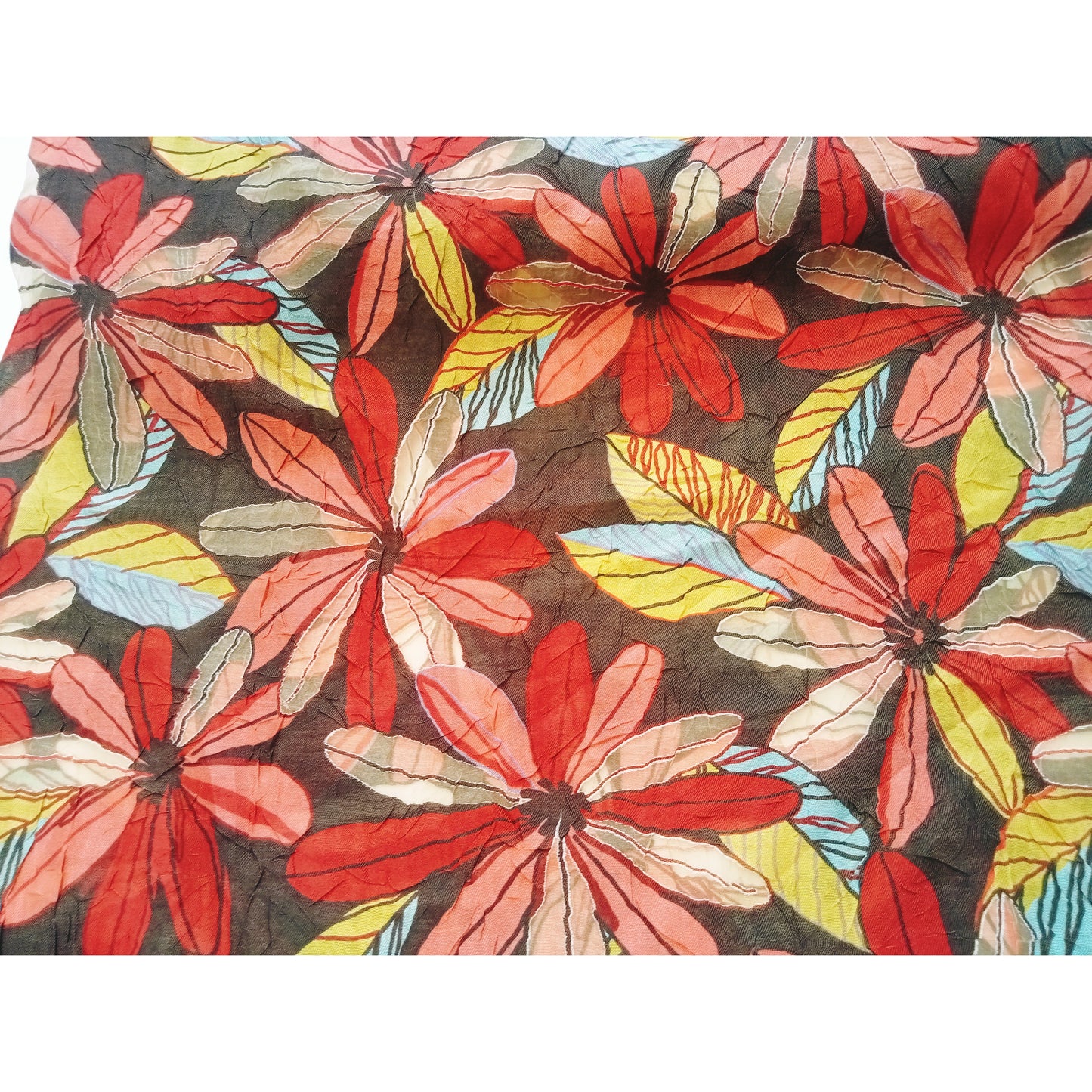 Burnout floral crush fabric - sold by 1/2mtr