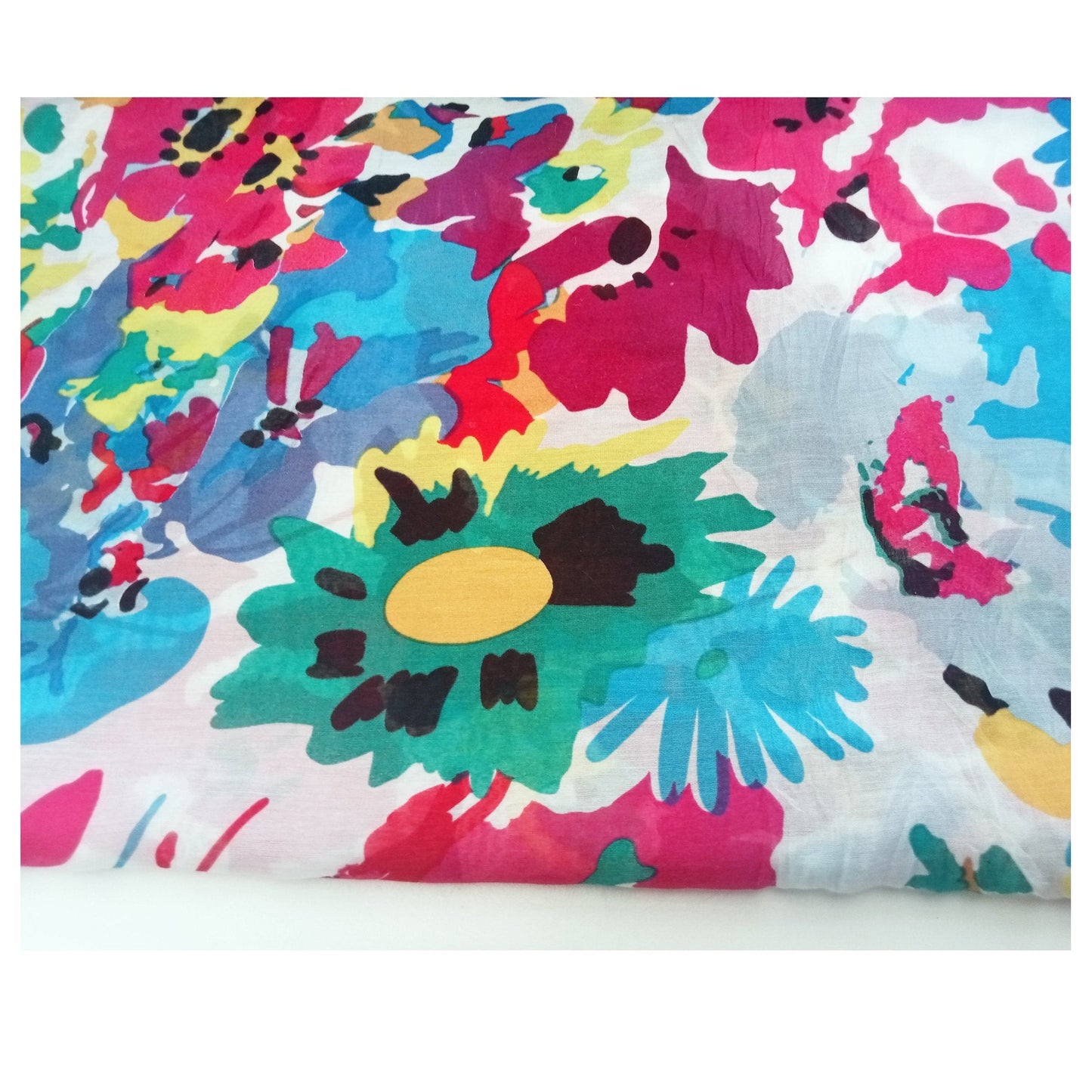 Silk/cotton woven fabric -dold by 1/2mtr