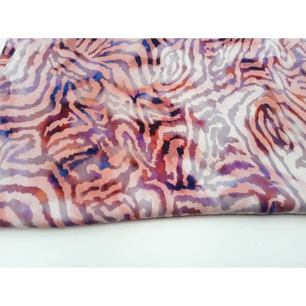 Isla - stunning animal printed poly satin - sold by 1/2mtr