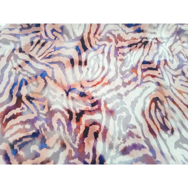 Isla - stunning animal printed poly satin - sold by 1/2mtr