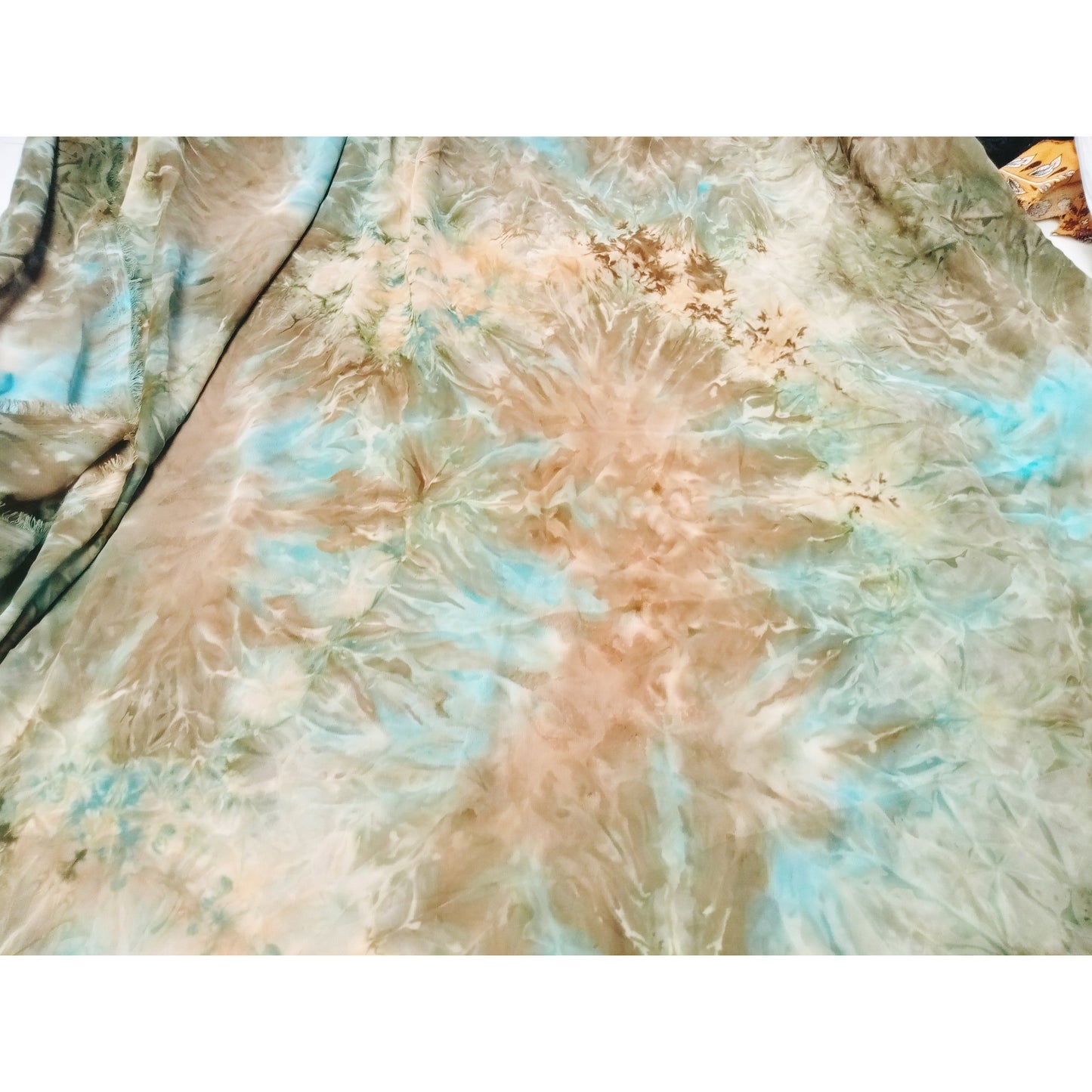 Tie dye crepe de chine - sold by 1/2mtr