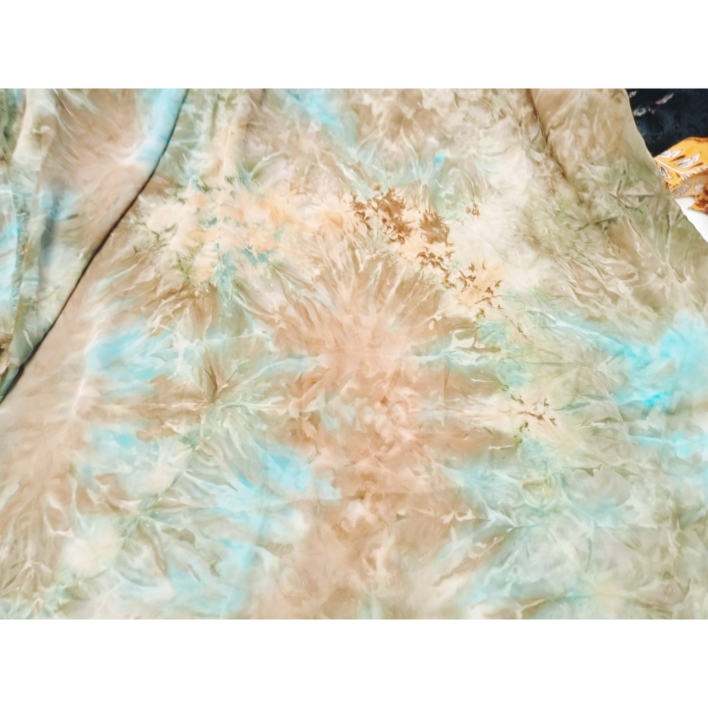 Tie dye crepe de chine - sold by 1/2mtr