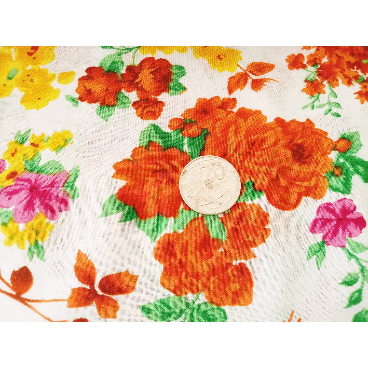 Louise - floral printed cotton lawn -sold by 1/2mtr