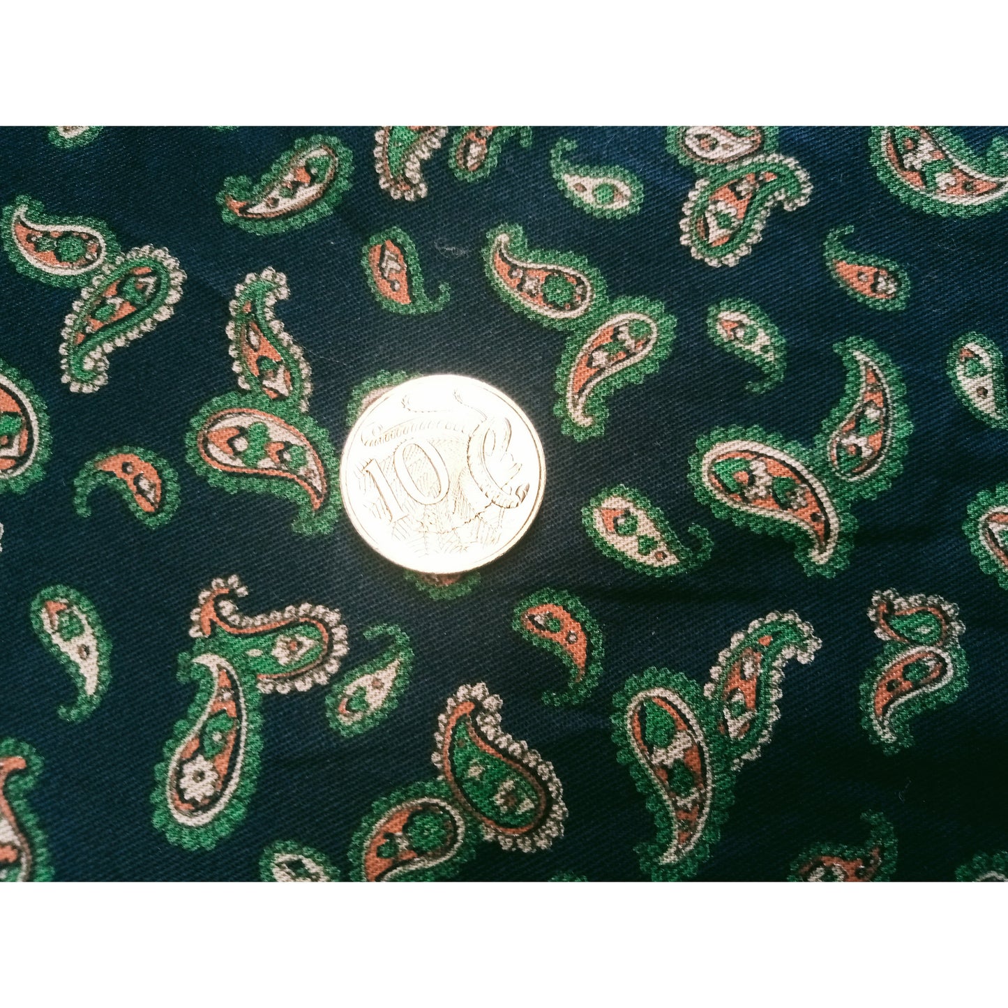 Jasmine - Paisley printed cotton drill