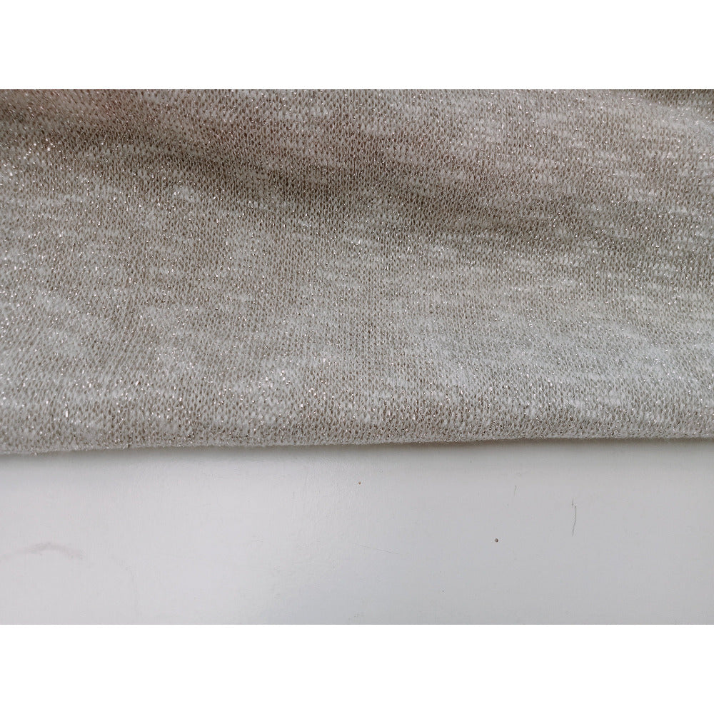 Shimmer - slub yarn knit fabric - sold by 1/2mtr