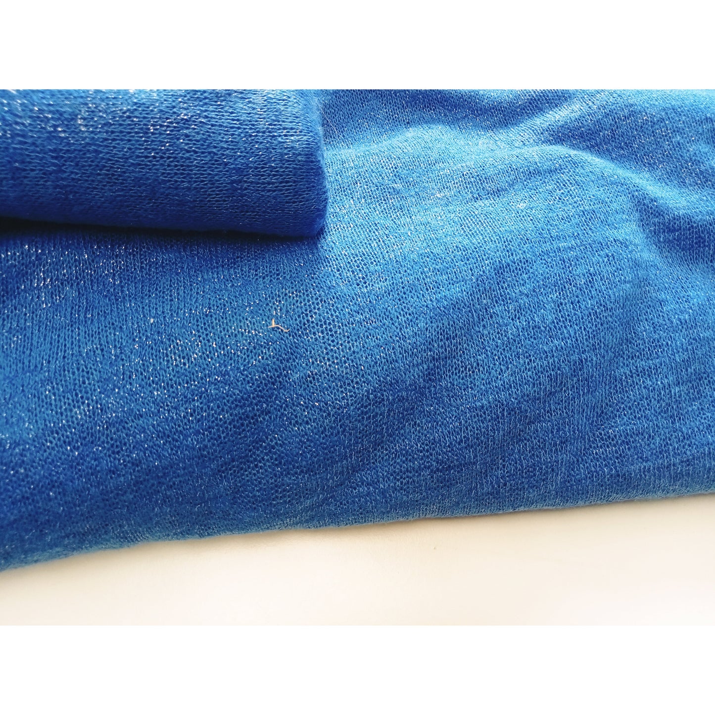 Royal blue - shimmer knit - sold by 1/2mtr