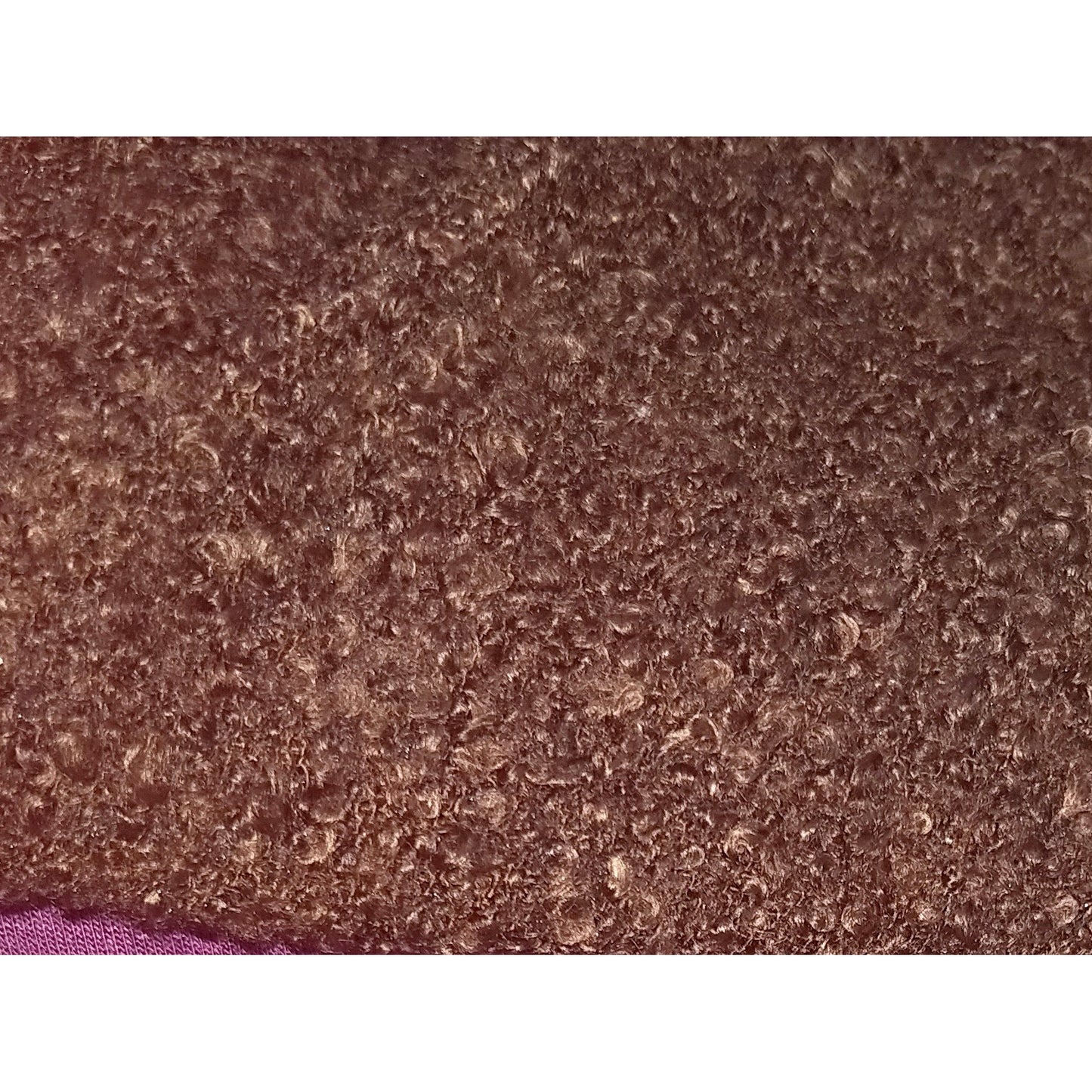 boucle knit - chocolate brown - sold by 1/2mtr