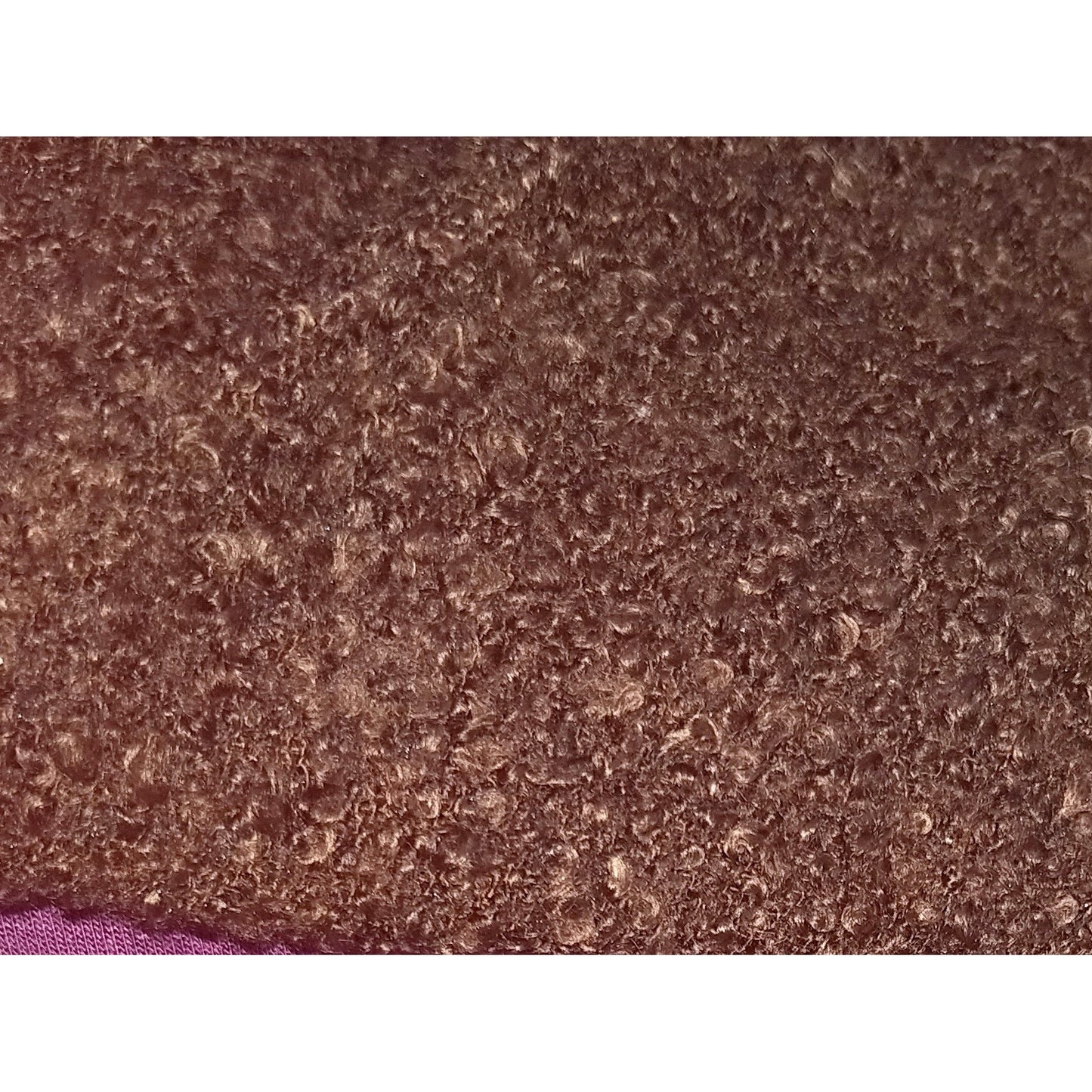 boucle knit - chocolate brown - sold by 1/2mtr