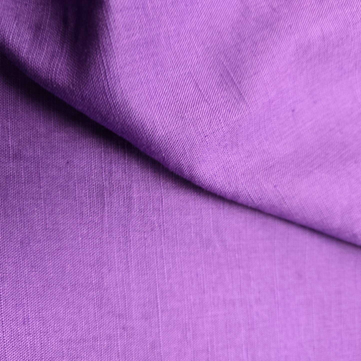 Indi - purple woven cotton linen shimmer - sold by 2.00mtrs