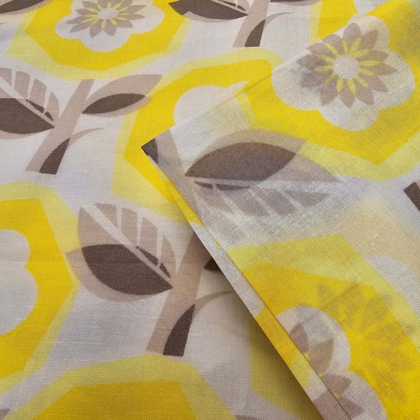 Floral printed voile fabric -sold by 1/2mtr