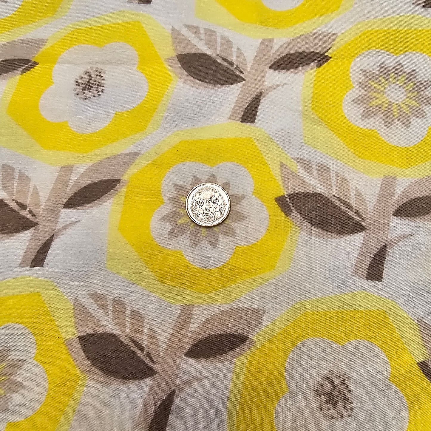 Floral printed voile fabric -sold by 1/2mtr