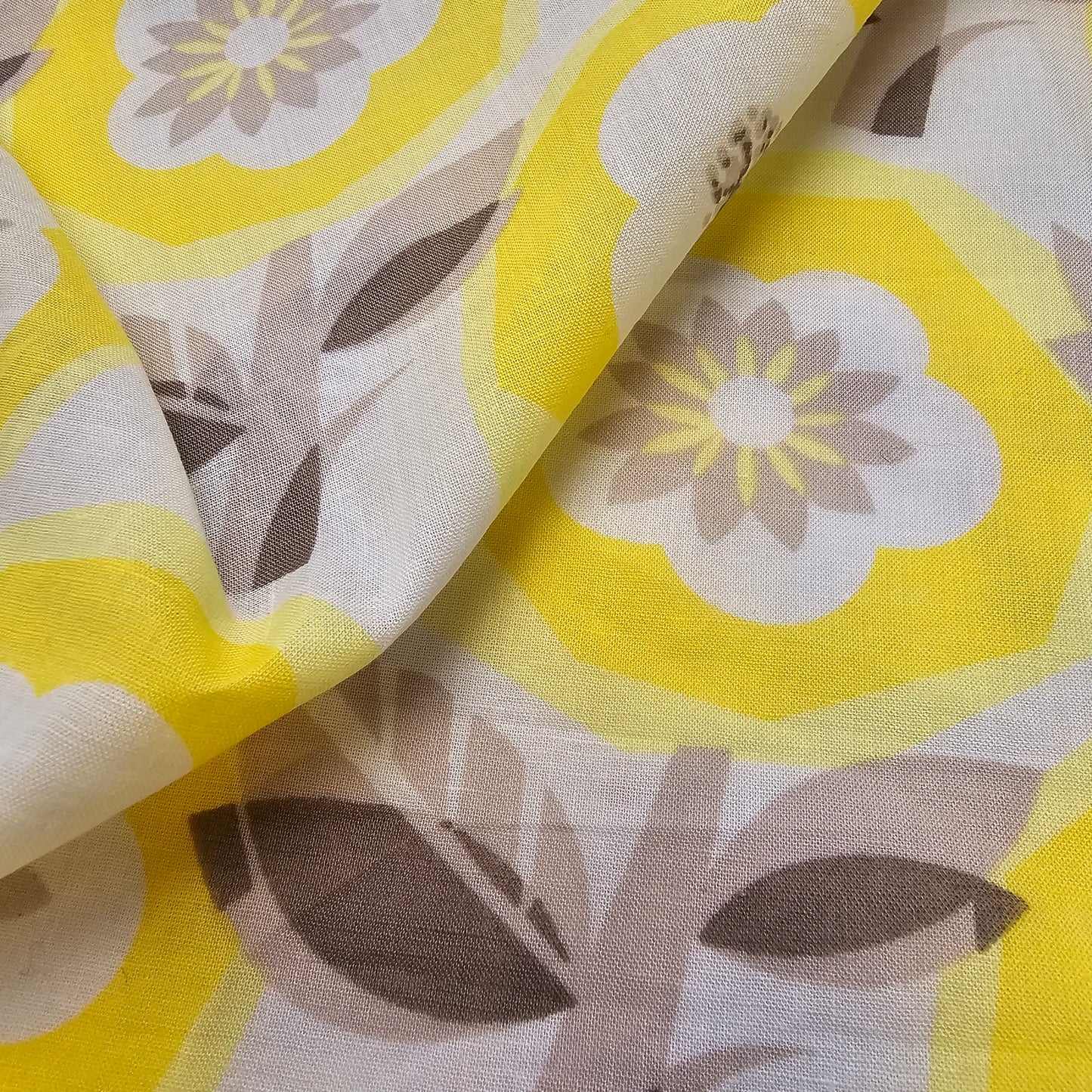 Floral printed voile fabric -sold by 1/2mtr