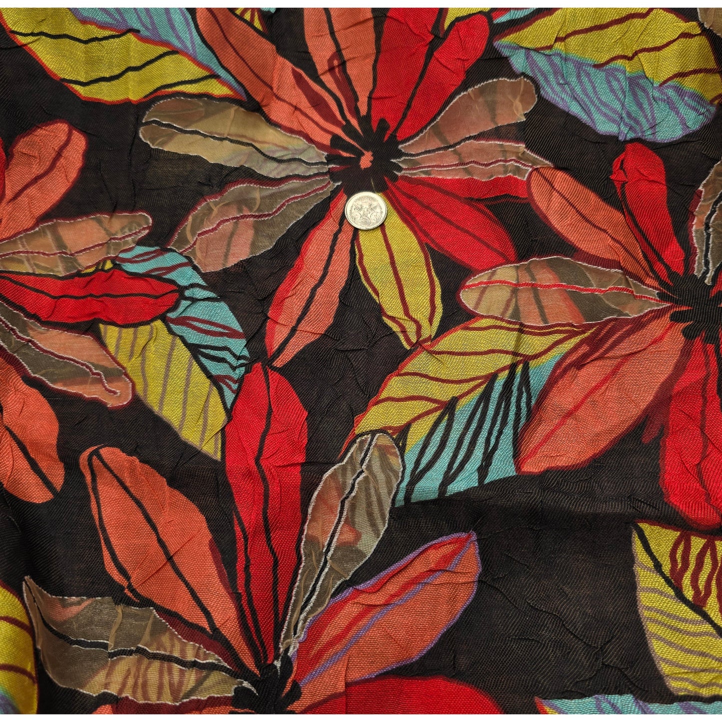 Burnout floral crush fabric - sold by 2.50mtrs