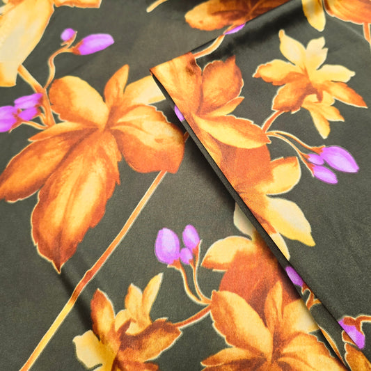 Floral printed jersey - sold by 1/2mtr