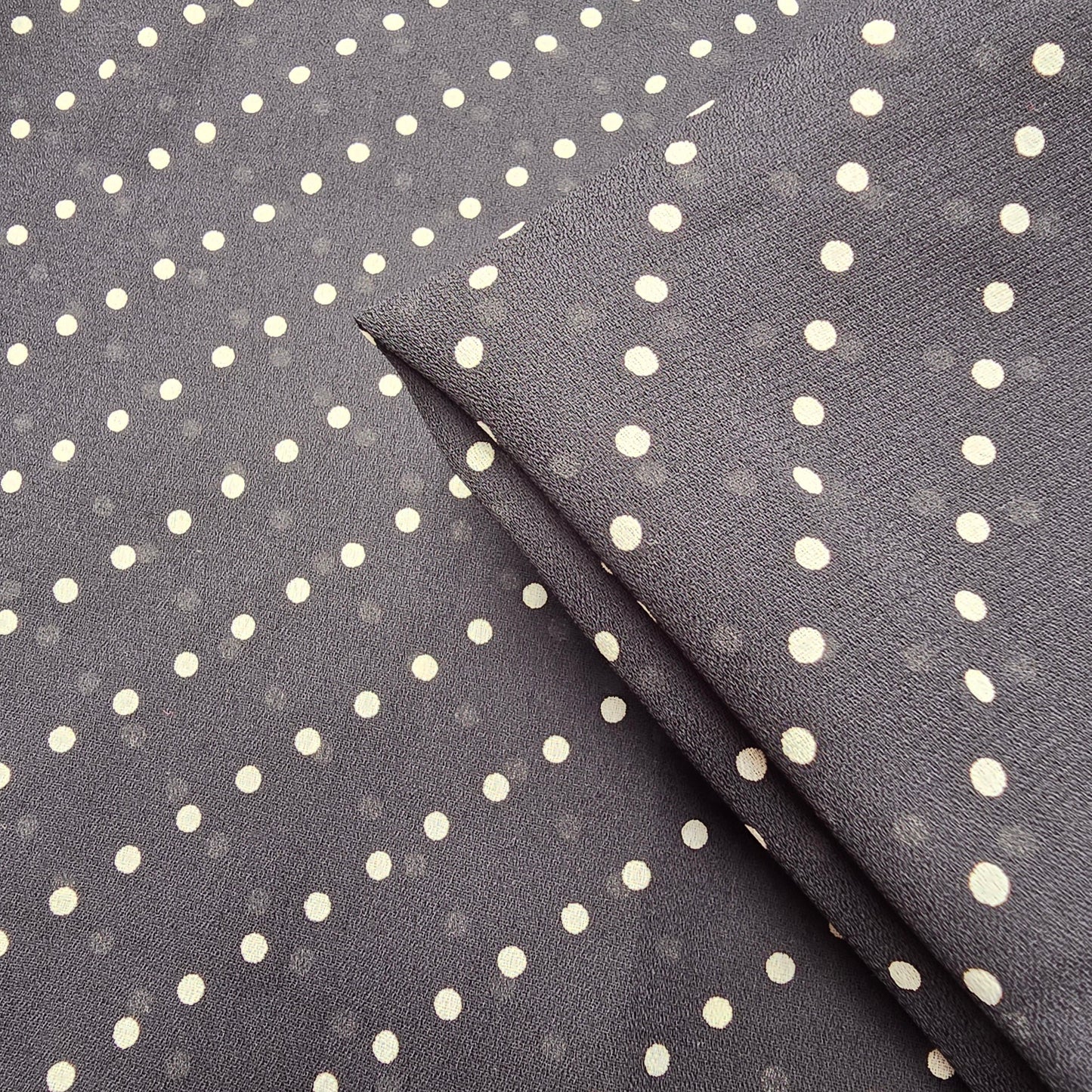 Diagonal Polka dot chiffon - 2.20mtrs