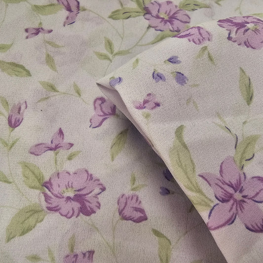 Floral printed chiffon - 1.10mtrs