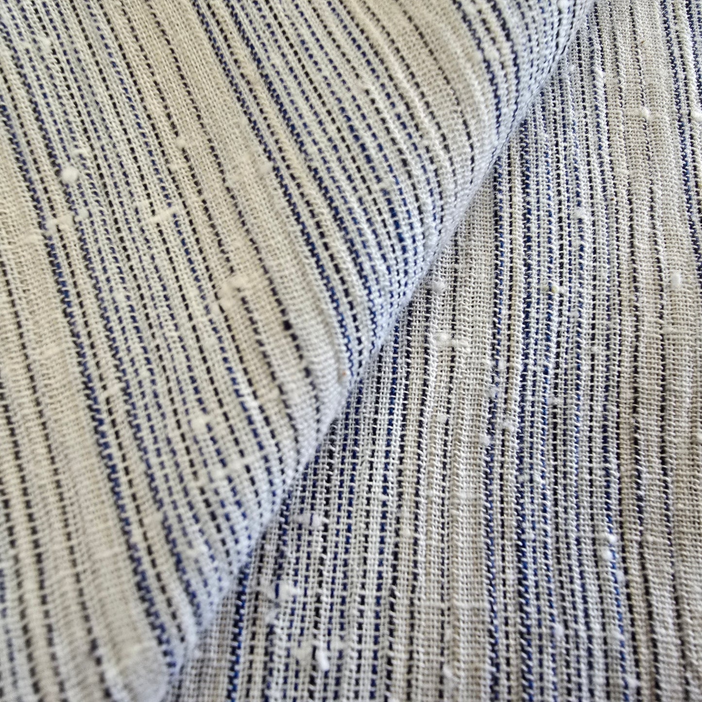 Cotton/linen striped woven cotton/linen - sold by 1/2mtr