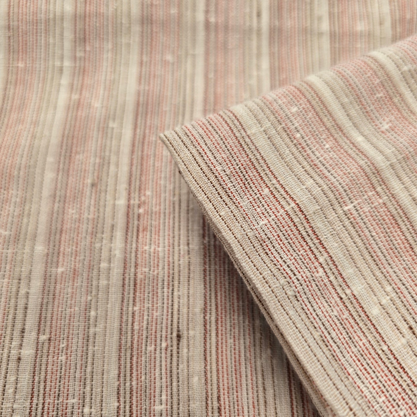 Cotton/linen striped woven fabric - 2.00mtrs