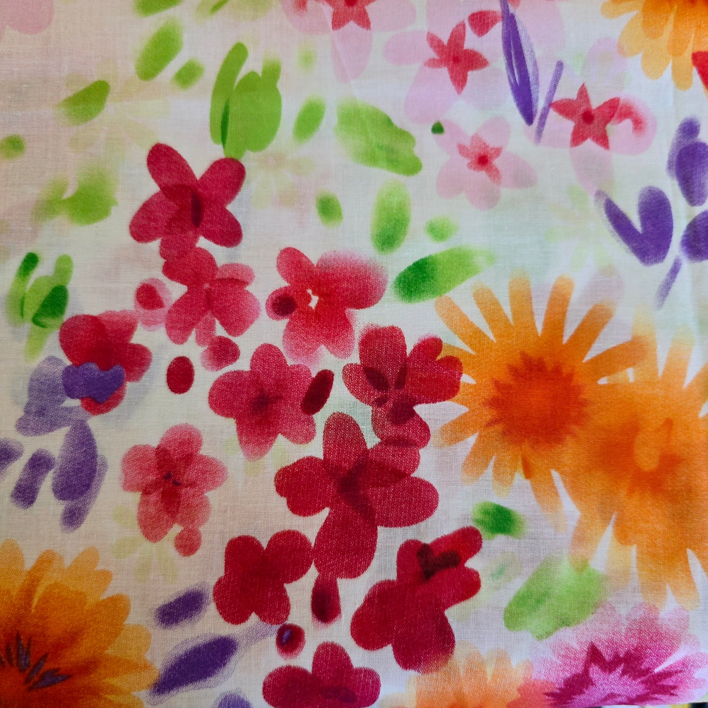 Woven floral voile - sold by 1/2mtr