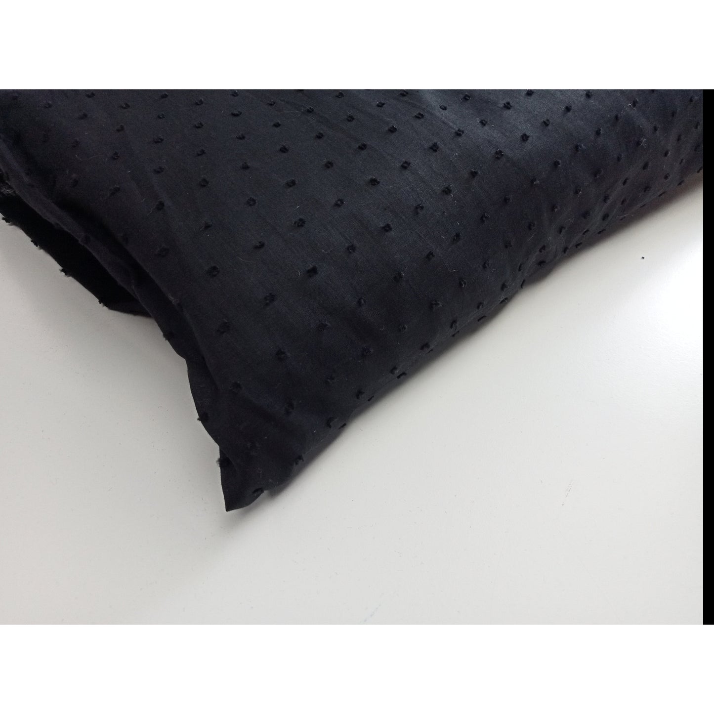 dobby woven cotton voile - black