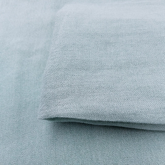 Laura - mint  Linen blend  woven fabric - sold by 1/2mtr