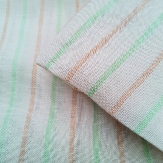Yarn dyed striped linen - sold by 1/2mtr