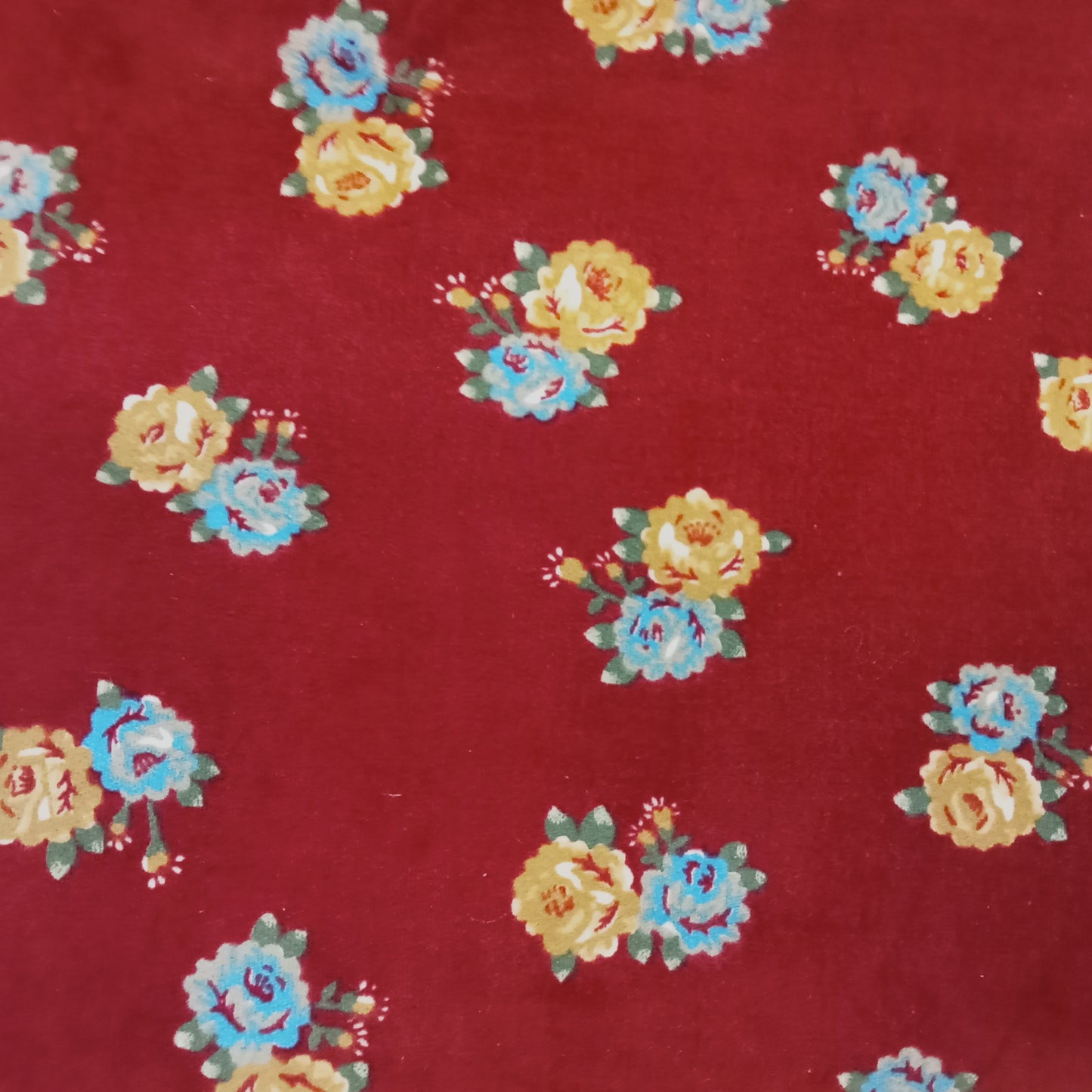 Floral velvet woven fabric 1.60mtrs