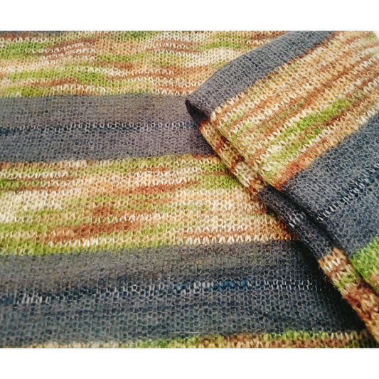 Stripe mohair knit - sold by 1/2mtr