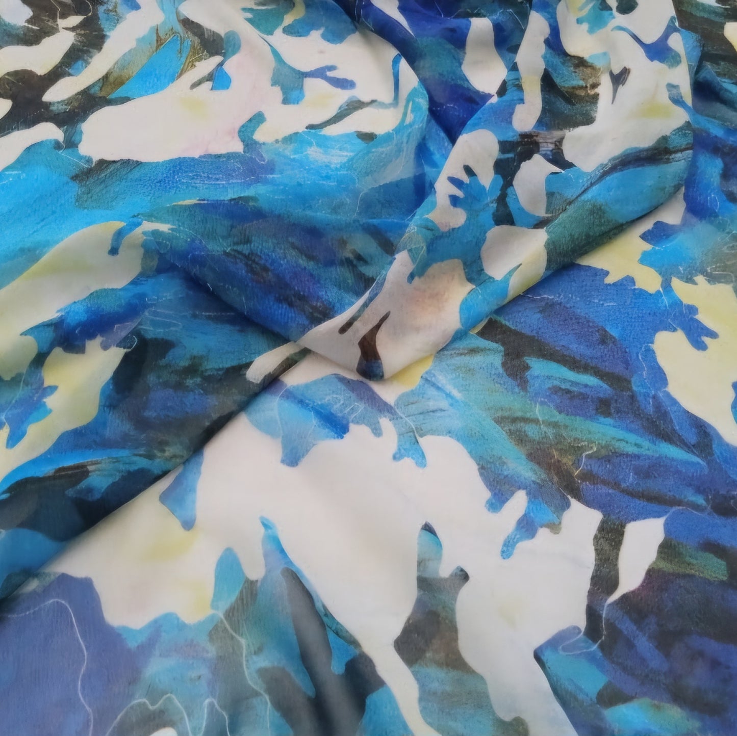 Abstract design chiffon - sold by 1/2mtr