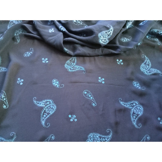 Butterfly embossed chiffon - sold by 1)2mtr