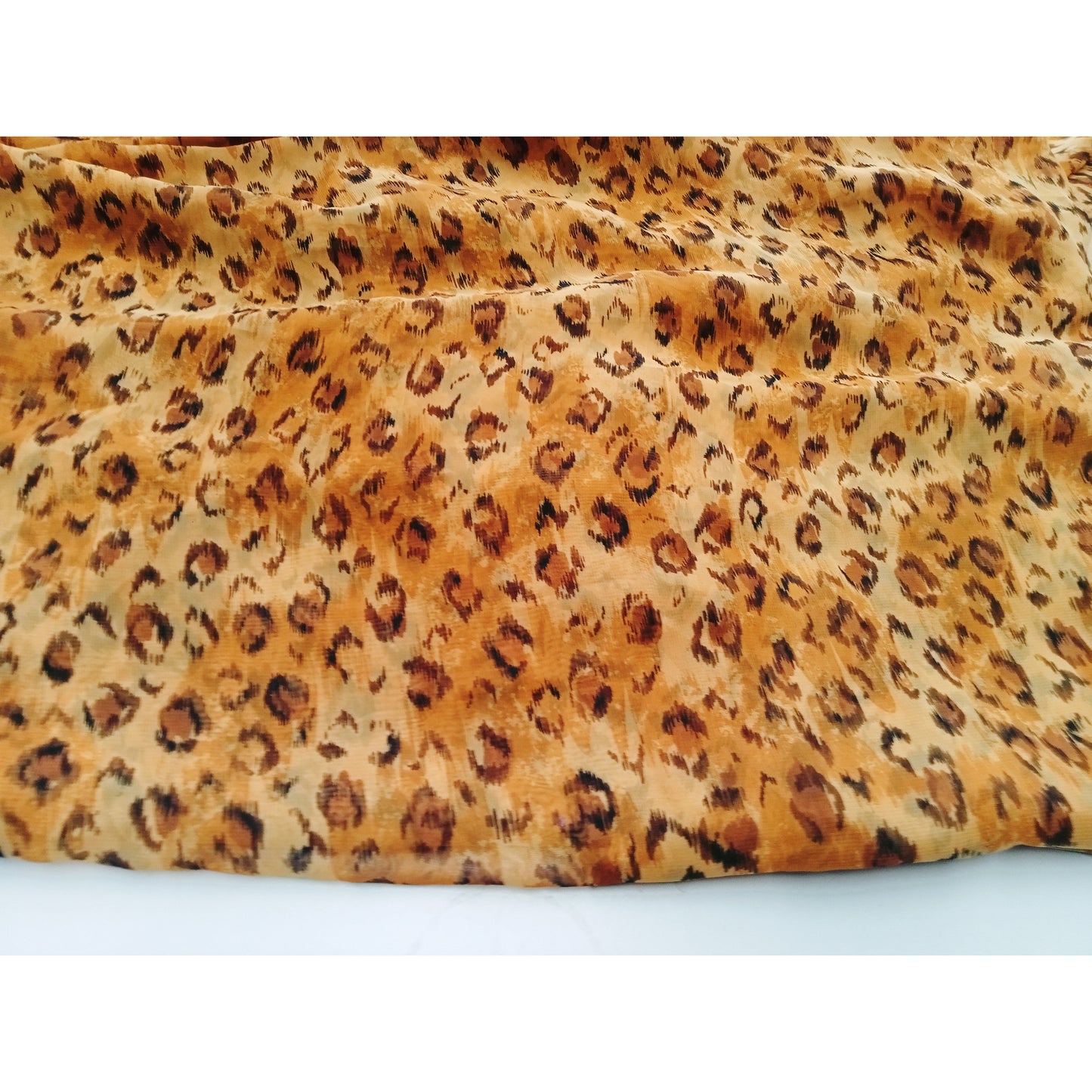 Lara - cheetah printed chiffon - dold by 1/2mtr
