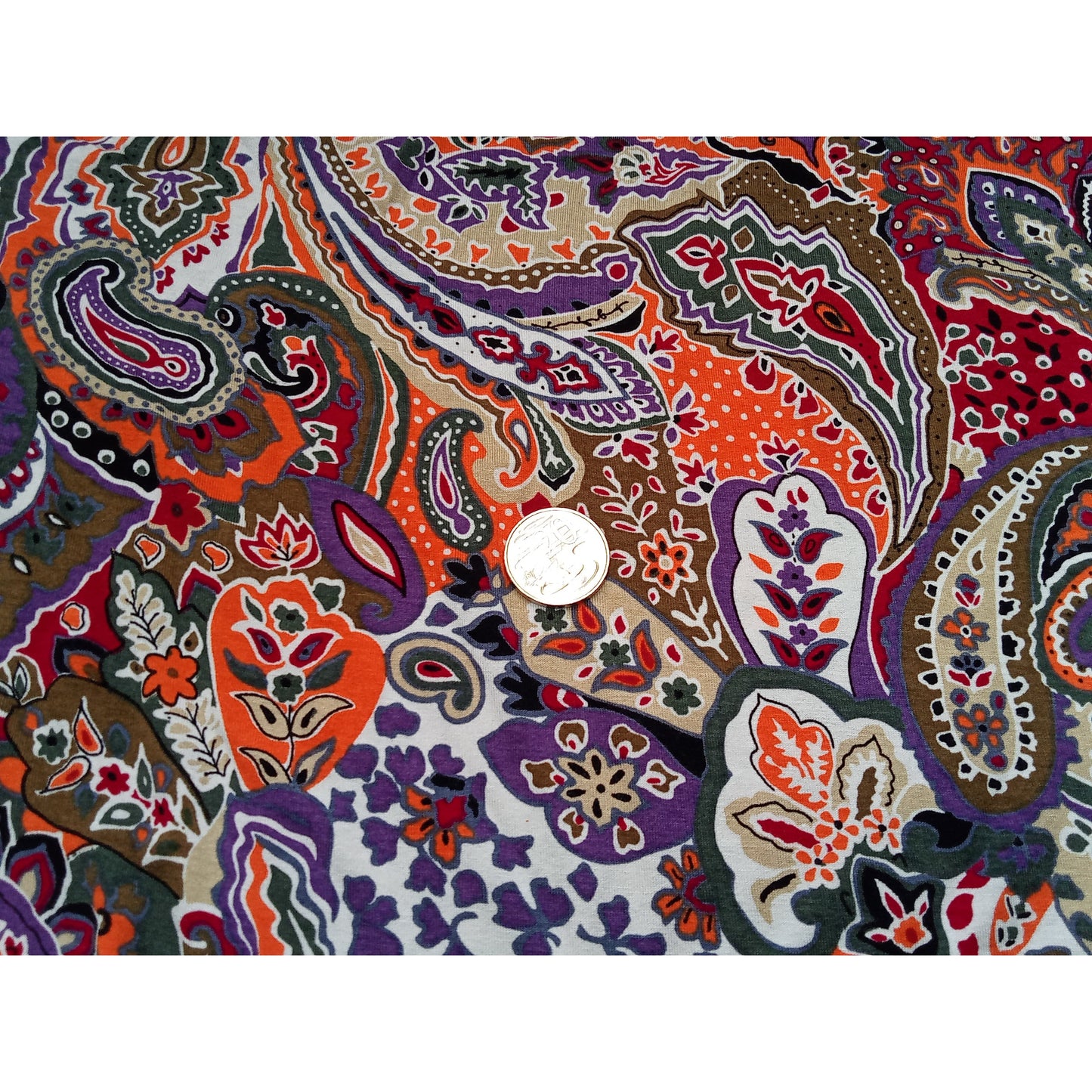Moira - Paisley printed knit jersey - sold by 1/2mtr
