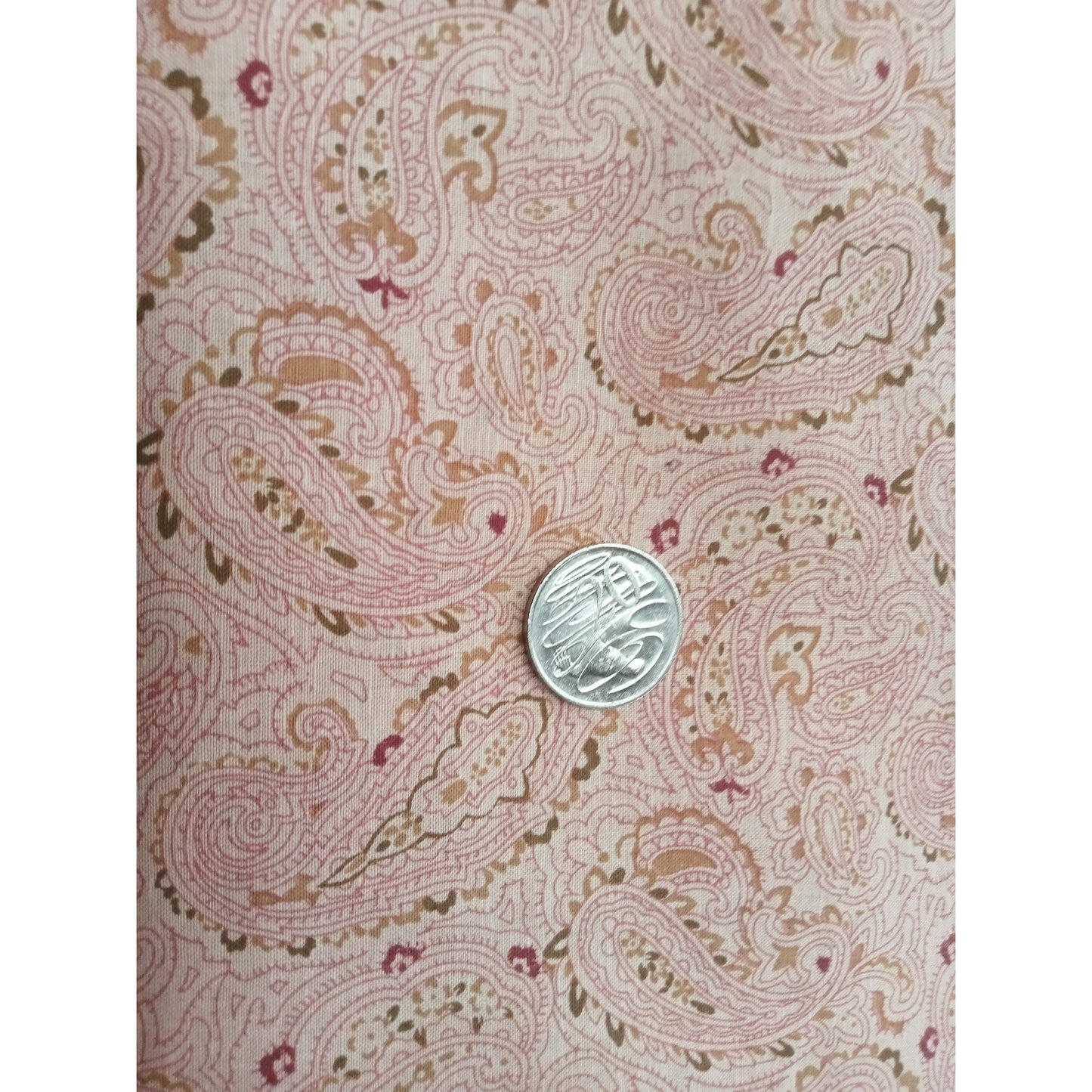 Angela - paisley printed cotton fabric -sold by 1/2mtr