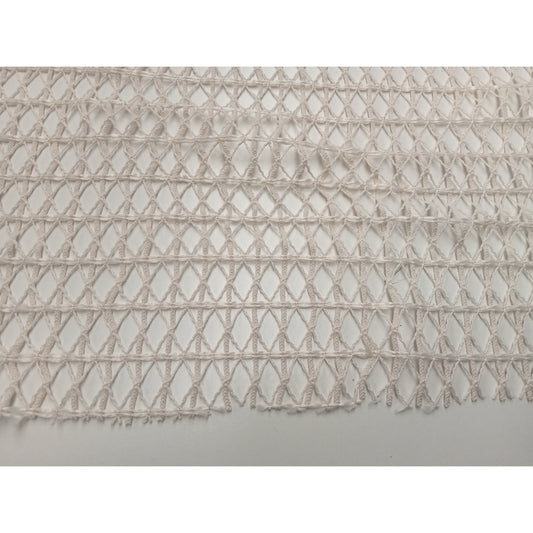Crochet fabric - ecru. Sold by 1/2mtr.