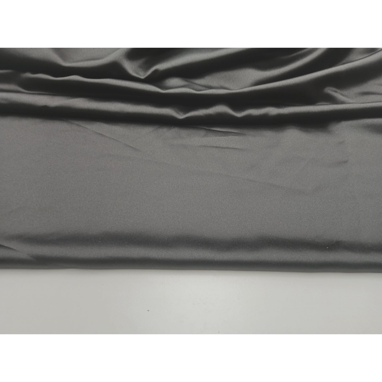 Shelby -  stunning black delusted satin - sold by 1/2mtr