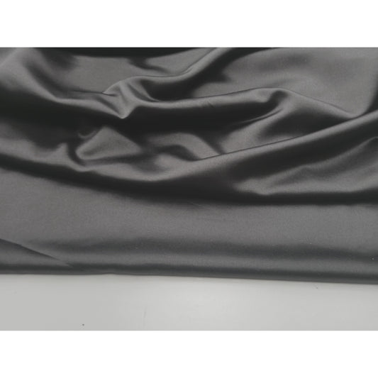 Shelby -  stunning black delusted satin - sold by 1/2mtr