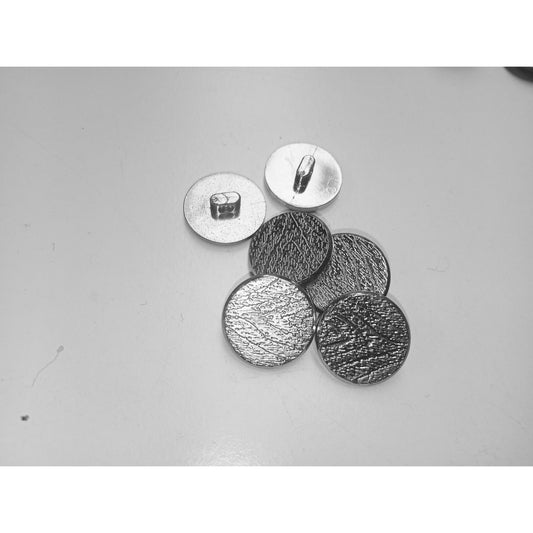 Silver metal buttons - 6