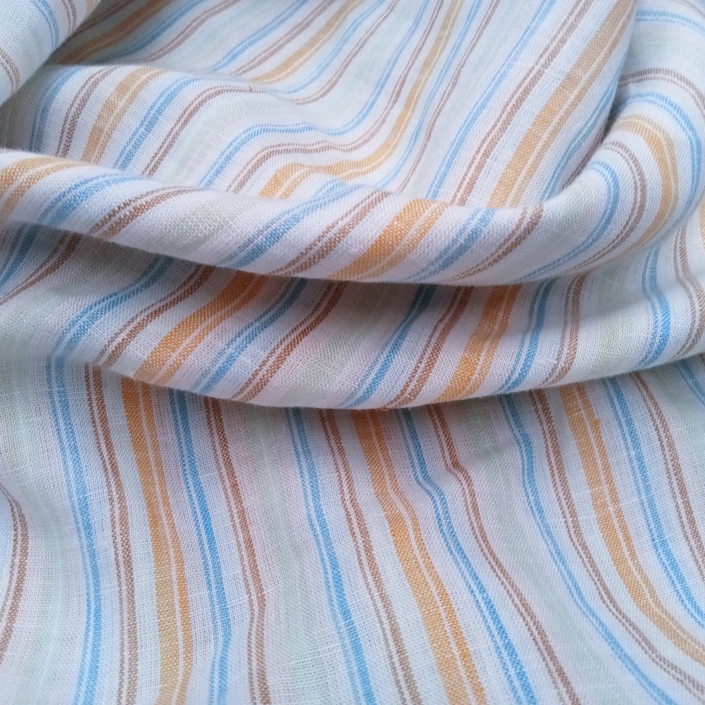yarn dyed striped linen - sold by 1/2mtr