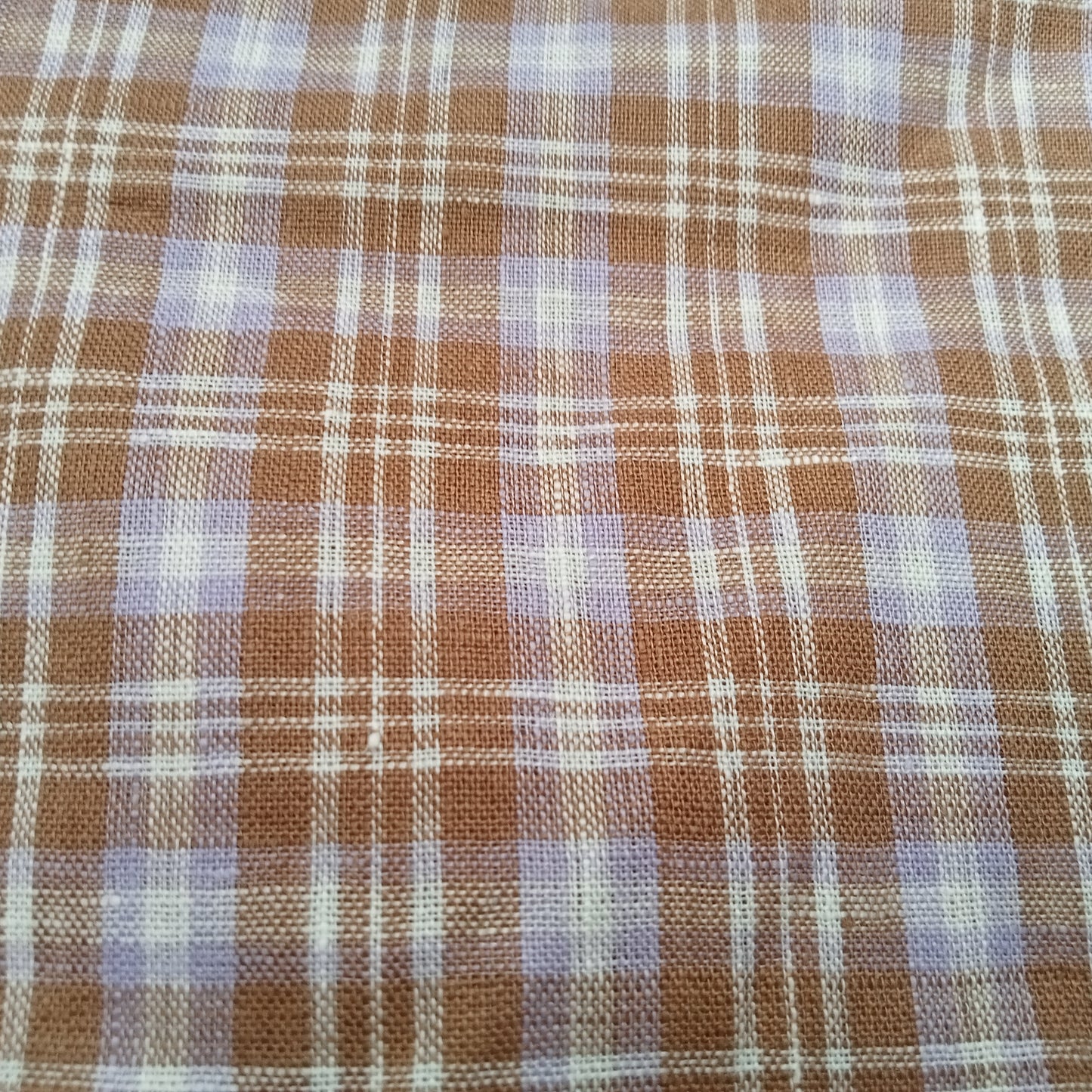 Yarn dyed check linen - sold by 1/2mtr